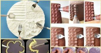 Рецепт крема для украшения торта кондитерским мешком